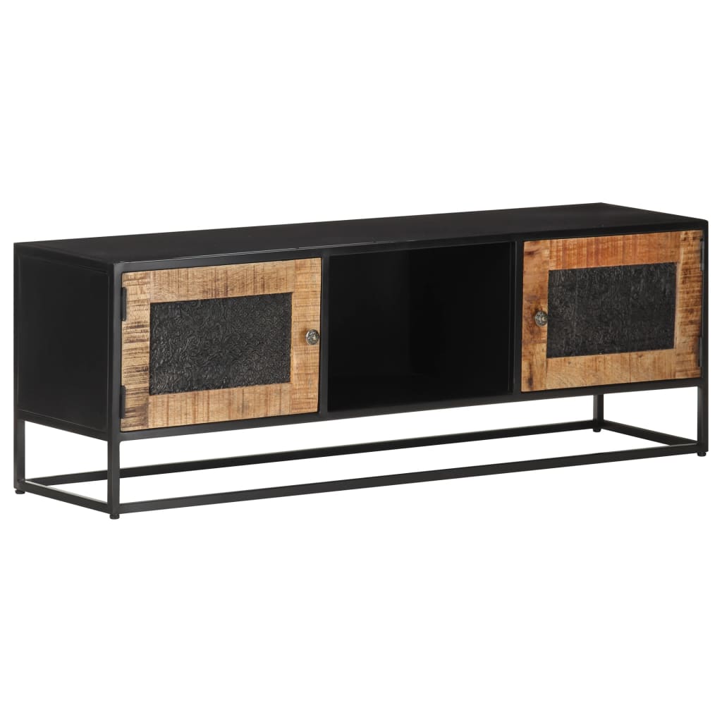 TV-skab 120x30x40 cm Groft mangotræ
