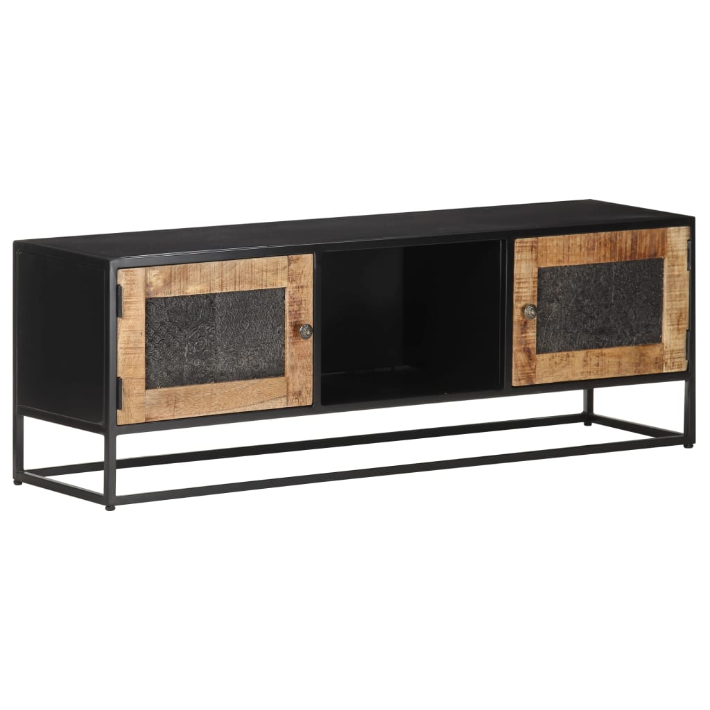 TV-skab 120x30x40 cm Groft mangotræ