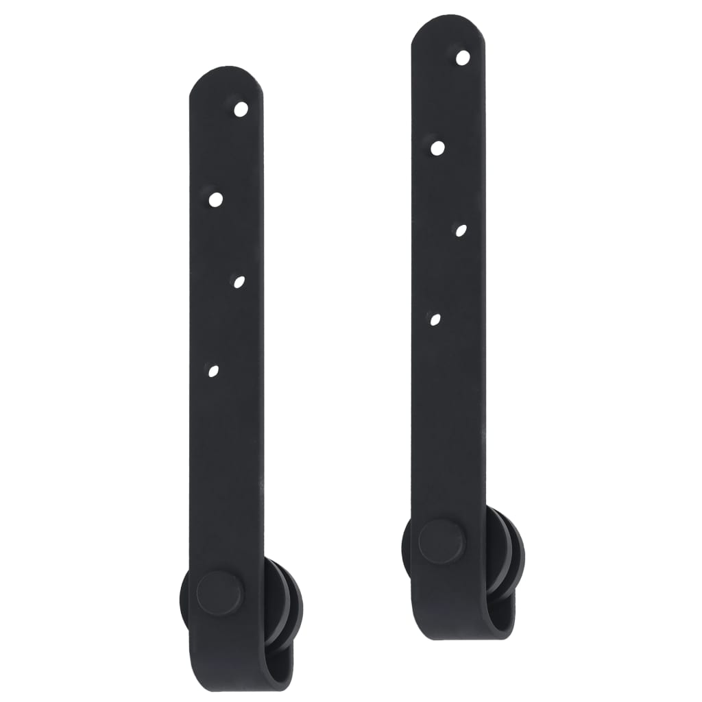 Mini skydedørsbeslagssæt til skabslåger kulstofstål 122 cm