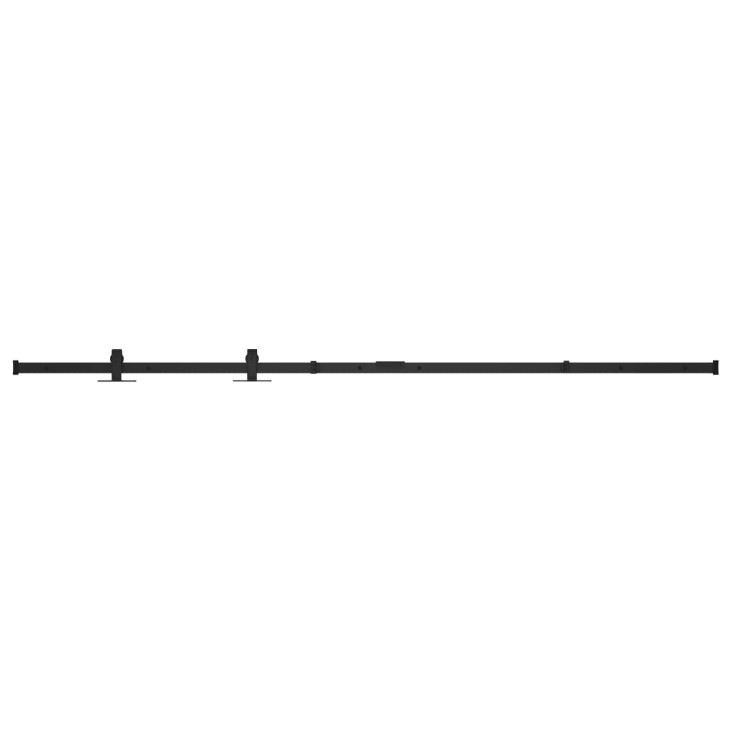 Mini skydedørsbeslagssæt til skabslåger kulstofstål 122 cm