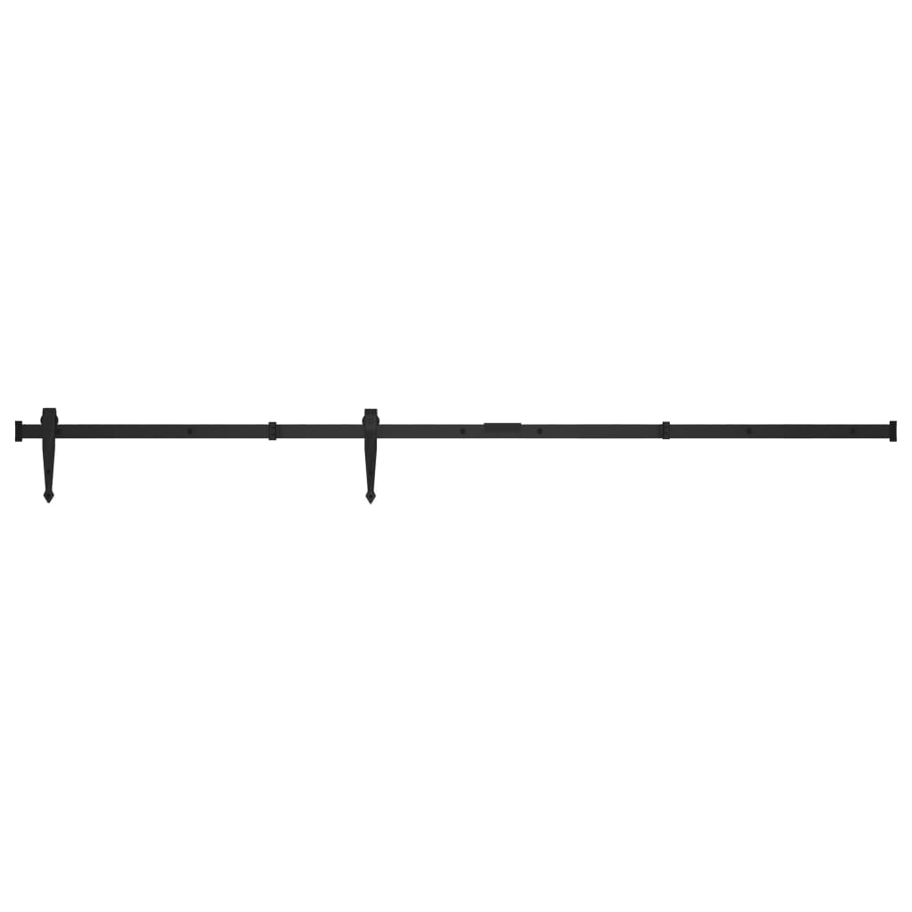 Mini skydedørsbeslagssæt til skabslåger kulstofstål 152 cm