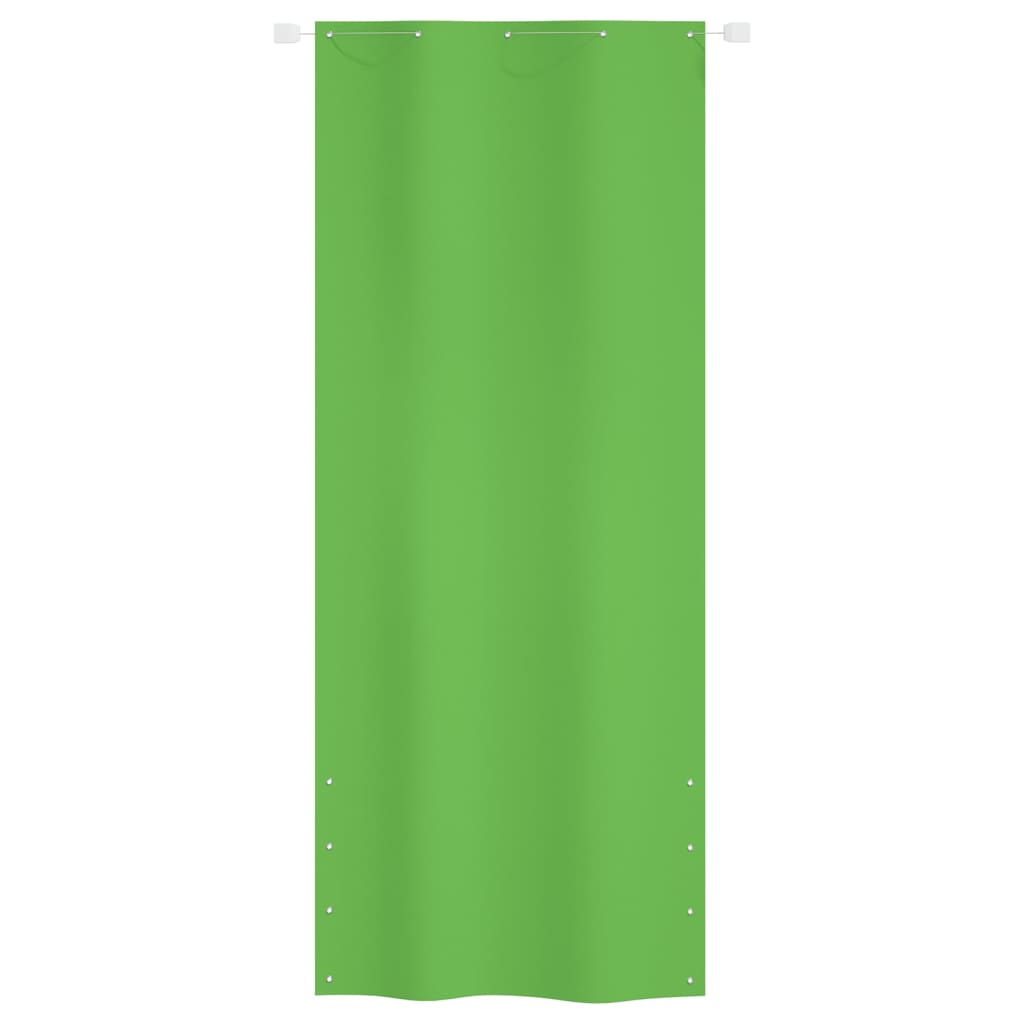 Balcony Privacy Screen Lysegrøn 100x240 cm Oxford stof