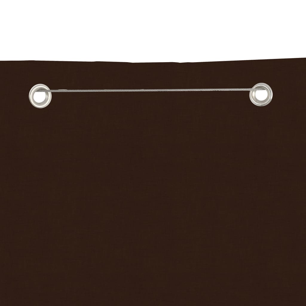 Balcony Privacy Screen Brun 100x240 cm Oxford Stof