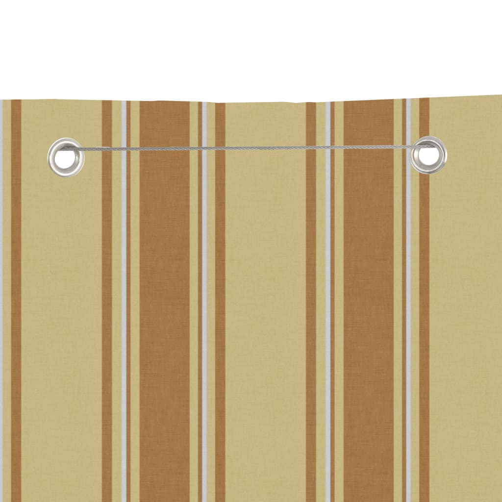 Balcony Privacy Screen Gul og Orange 140x240 cm Oxford Stof