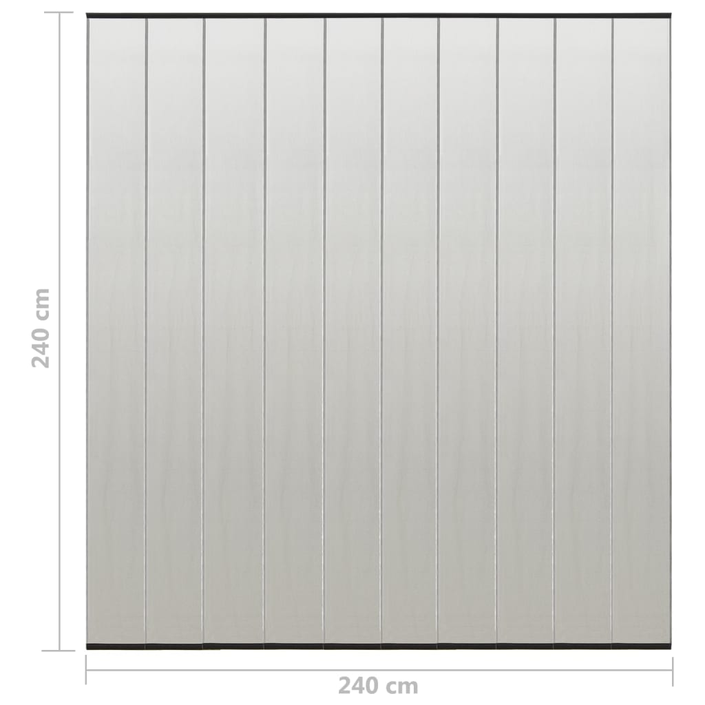 Insektbeskyttelse til døre 10-stk. Netgardin Sort 240x240 cm