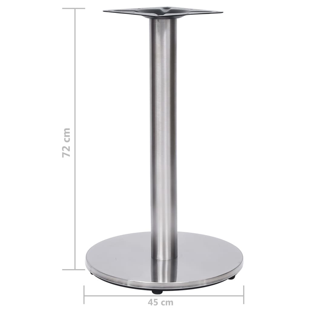Bistrotisch-Gestell Silbern Ø45x72 cm Edelstahl