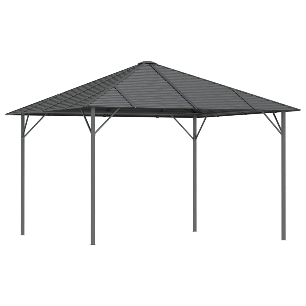 Pavillon med tag 3x3 m antracit