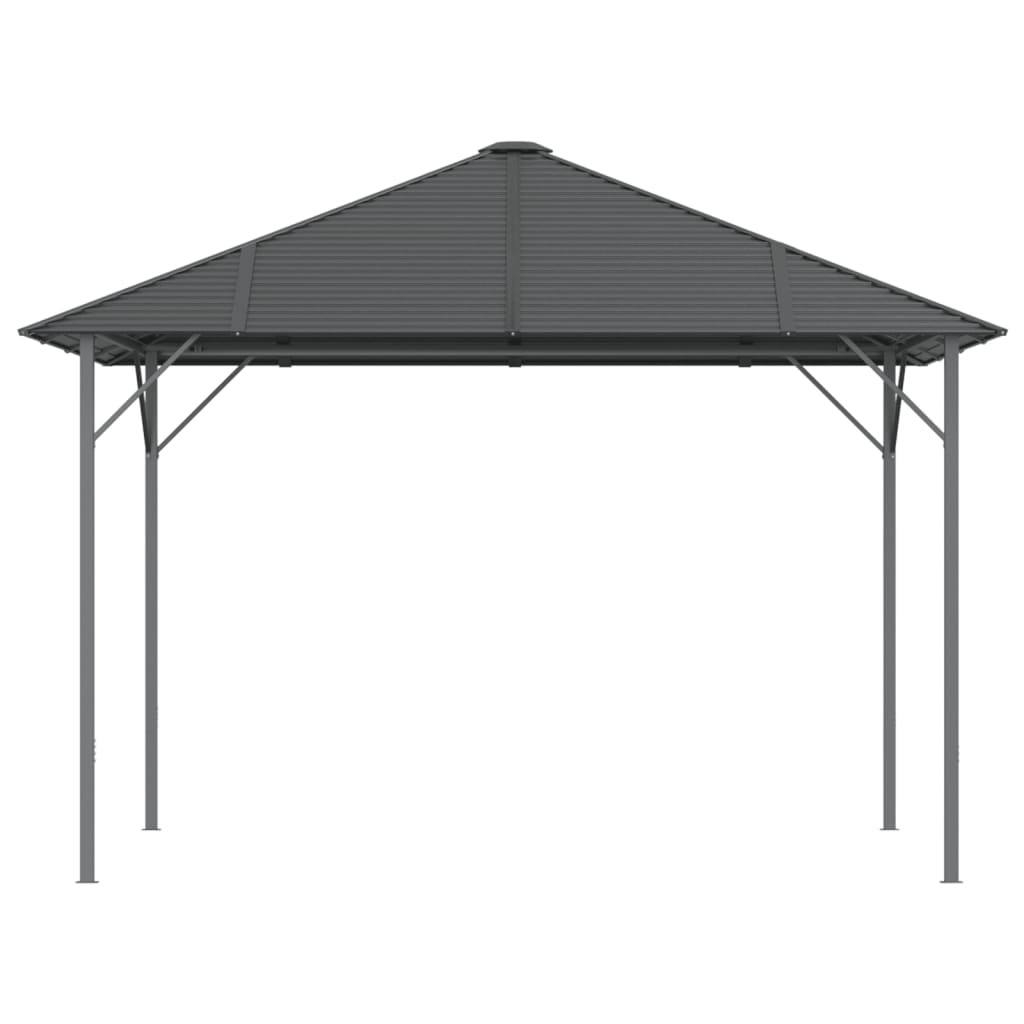 Pavillon med tag 3x3 m antracit