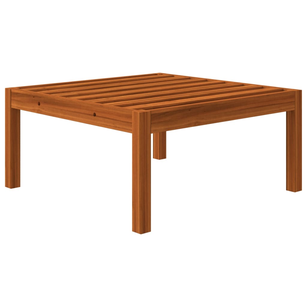 Garten-Fußhocker mit Auflage Akazie Massivholz