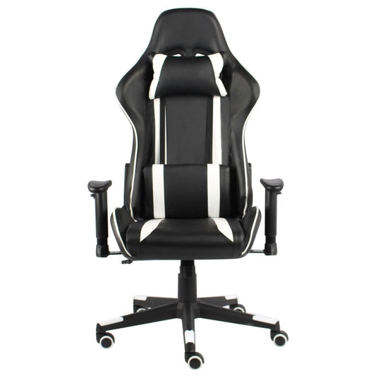 Gaming stol drejelig hvid PVC