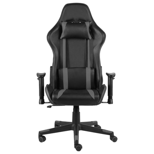 Gaming Stol Drejelig Grå PVC