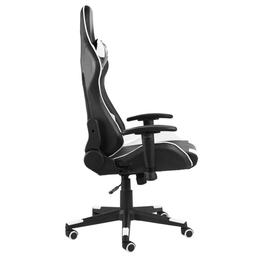 Gaming stol drejelig hvid PVC