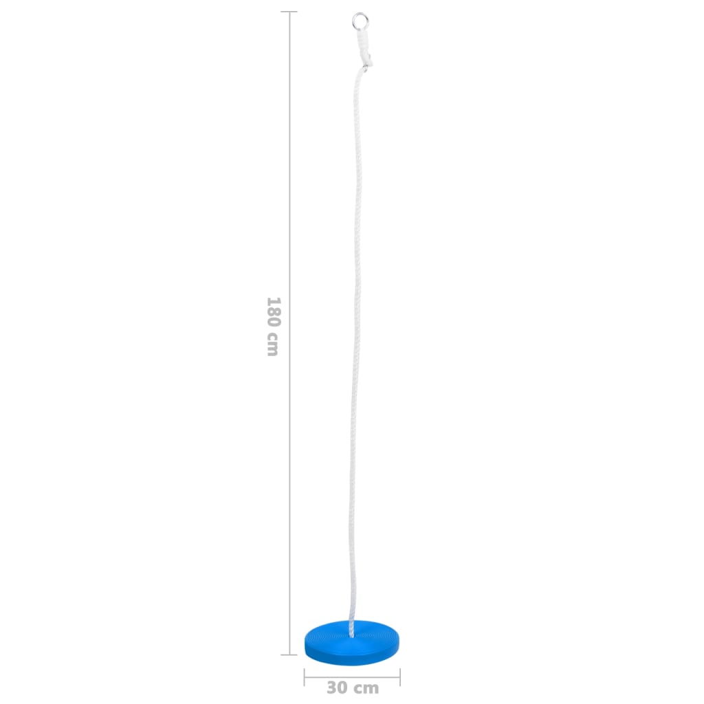 Tallerkengynge 180 cm Blå