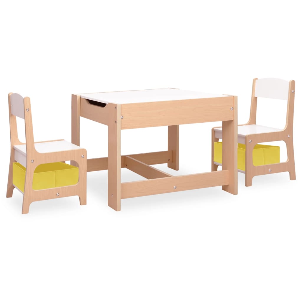 Børnebord med 2 stole MDF