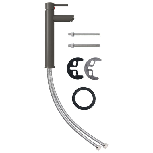 Badezimmer Mischbatterie Grau 12x30 cm