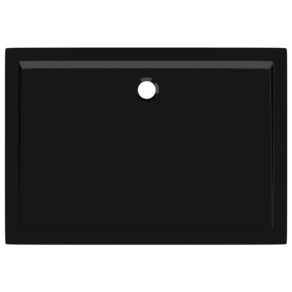 Duschtasse ABS Rechteckig Schwarz 80x110 cm