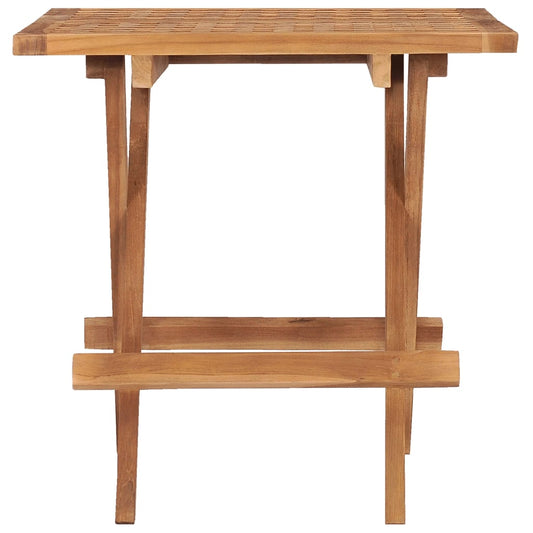 Klappbarer Gartentisch 50x50x50 cm Teak Massivholz