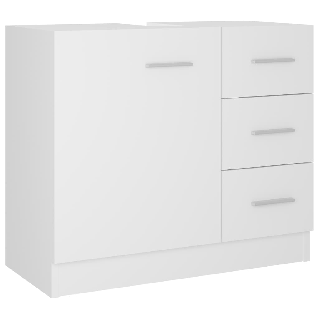 Håndvask Skab Hvid 63x30x54 cm Træ Materiale