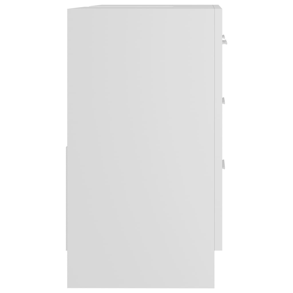 Håndvask Skab Hvid 63x30x54 cm Træ Materiale