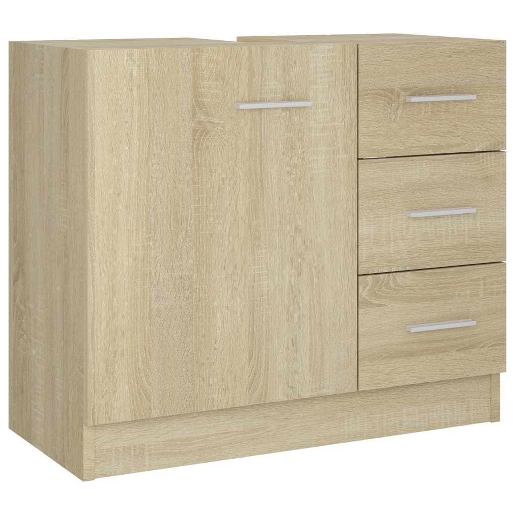 Håndvask underskab Sonoma eg 63x30x54 cm træmateriale