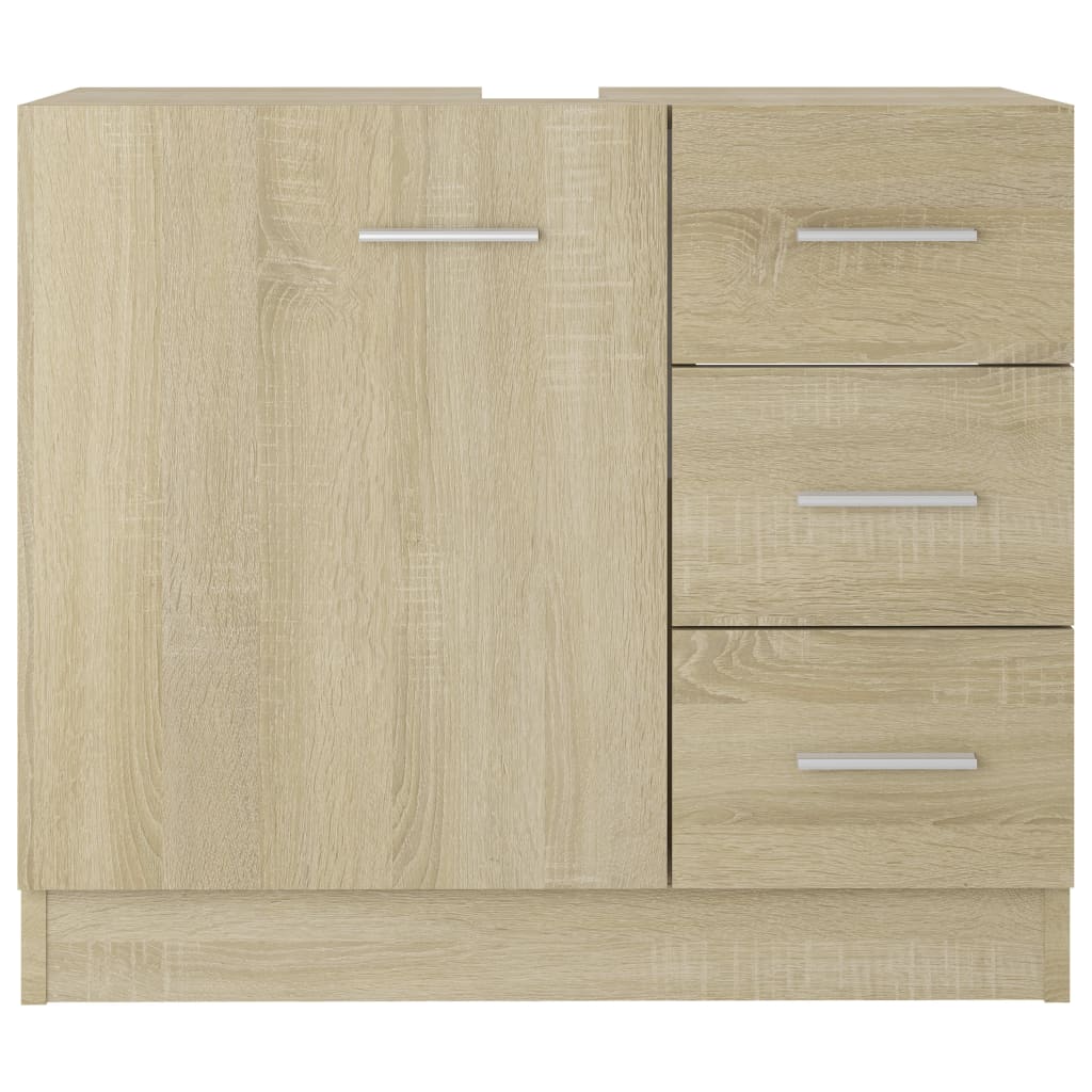 Håndvask underskab Sonoma eg 63x30x54 cm træmateriale