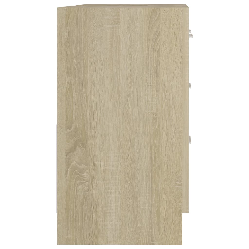 Håndvask underskab Sonoma eg 63x30x54 cm træmateriale