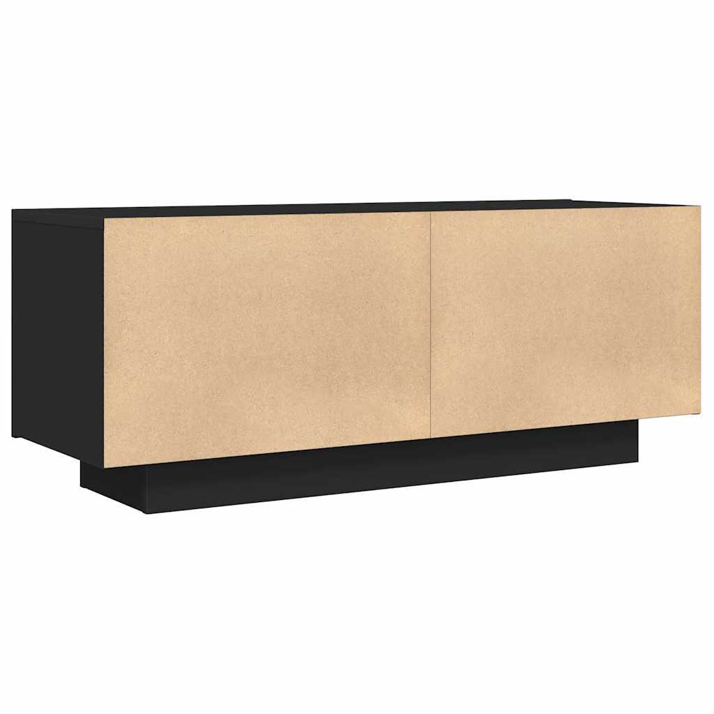 TV-skab Sort 100x35x40 cm Træ Materiale