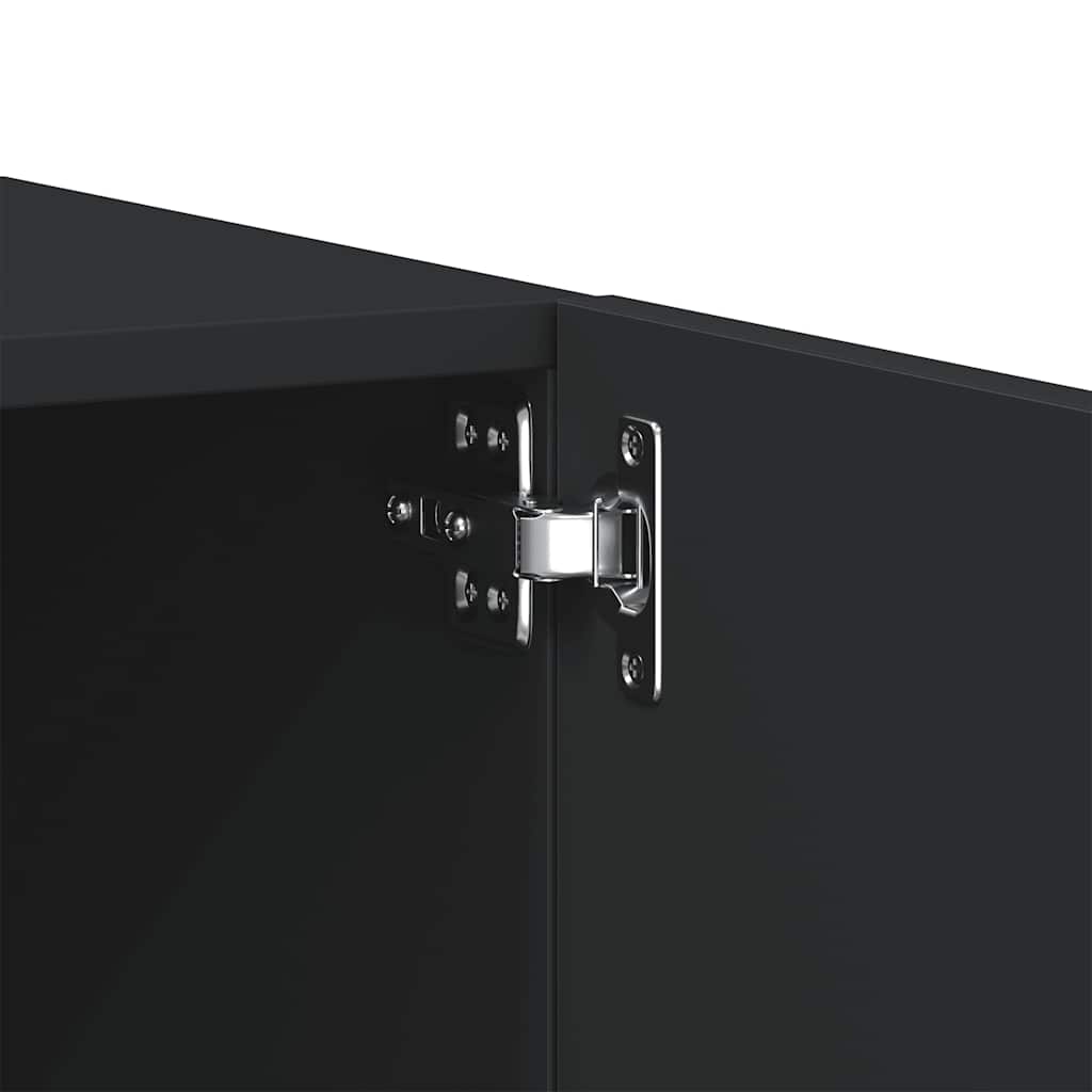 TV-skab Sort 100x35x40 cm Træ Materiale