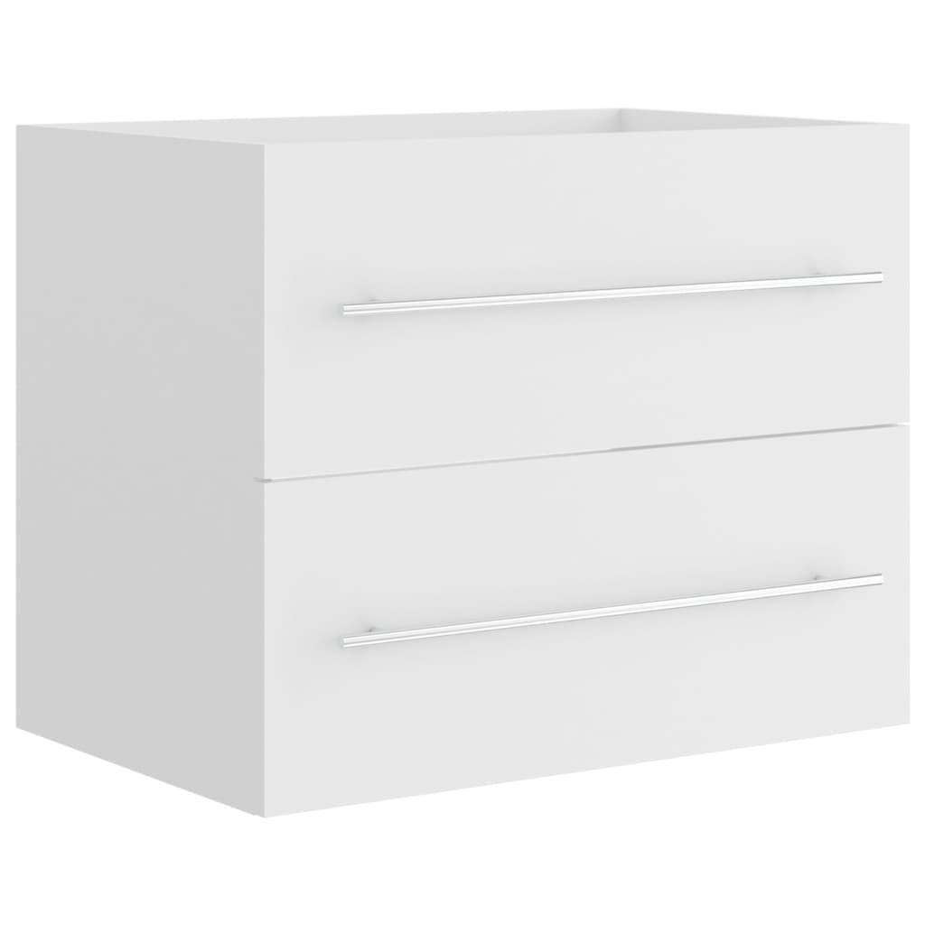 Håndvask Skab Hvid 60x38,5x48 cm Træ Materiale