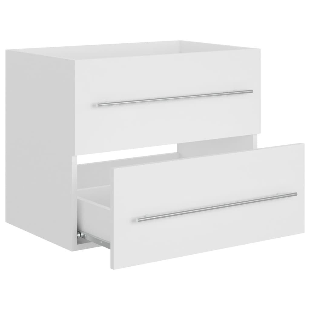 Håndvask Skab Hvid 60x38,5x48 cm Træ Materiale