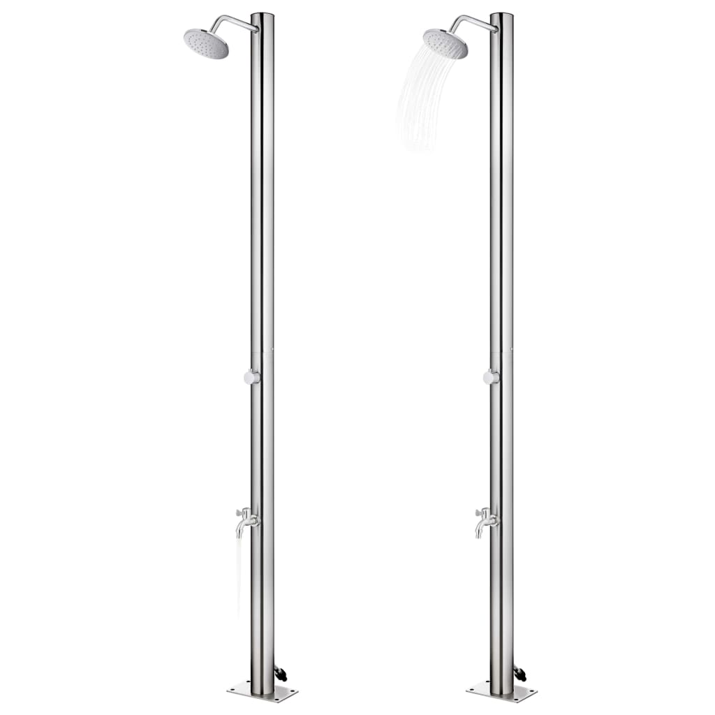 Gartendusche 215 cm Edelstahl