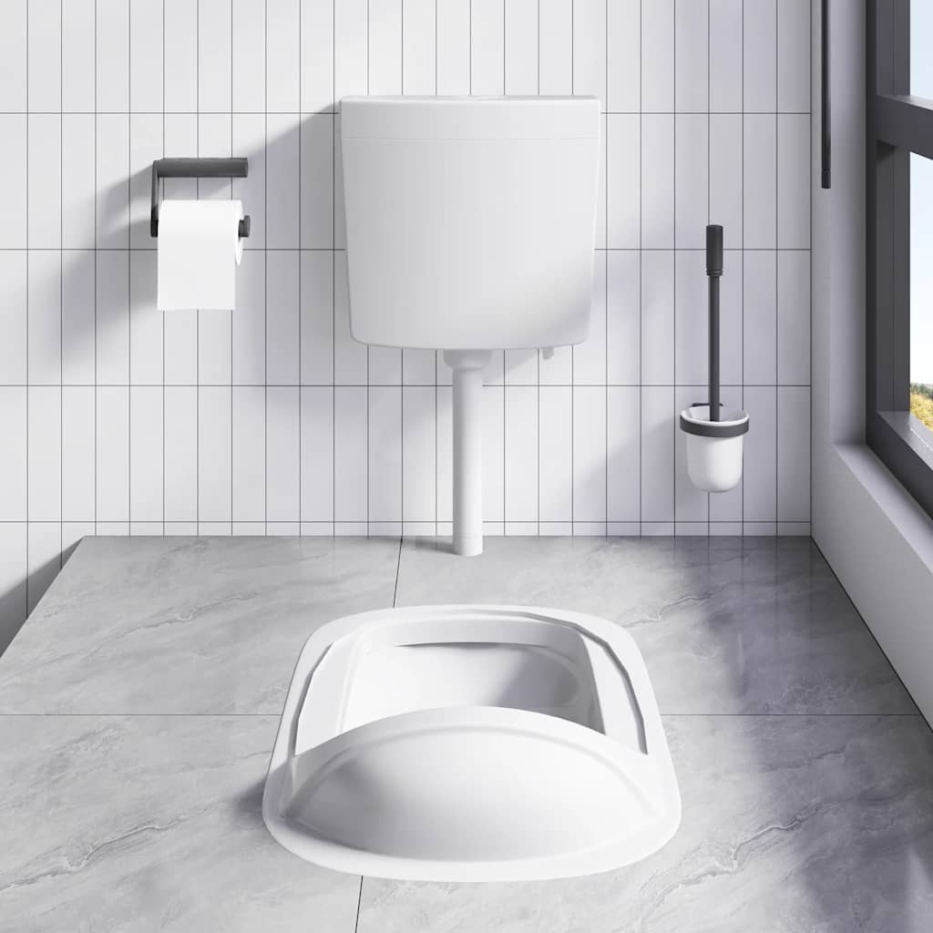 Spülkasten Wasserzulauf Unten 3/6 L Grau