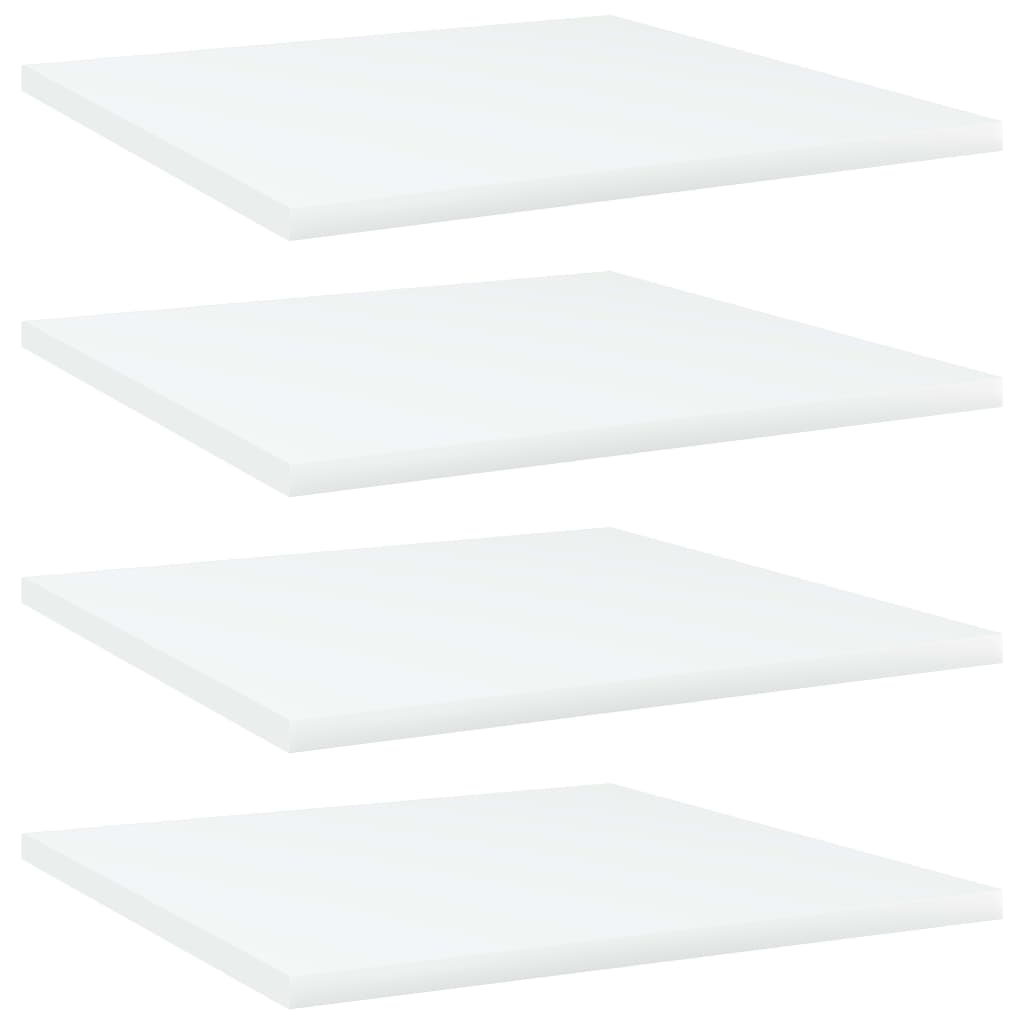 Bücherregal-Bretter 4 Stk. Weiß 40x40x1,5 cm Holzwerkstoff