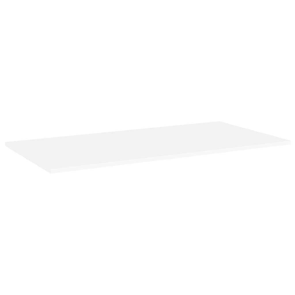 Bücherregal-Bretter 4 Stk. Weiß 80x20x1,5 cm Holzwerkstoff