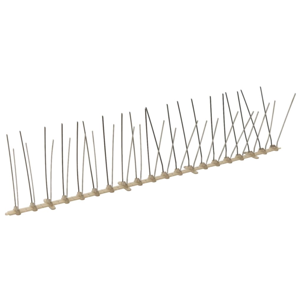 20-tlg. Vogelabwehr-Spikes-Set 10 m Kunststoff 4-reihig