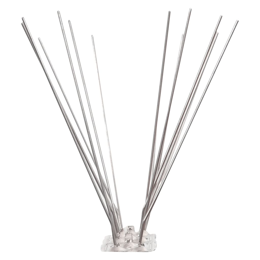 20-tlg. Taubenabwehr Spikes-Set Edelstahl 10 m 4-reihig