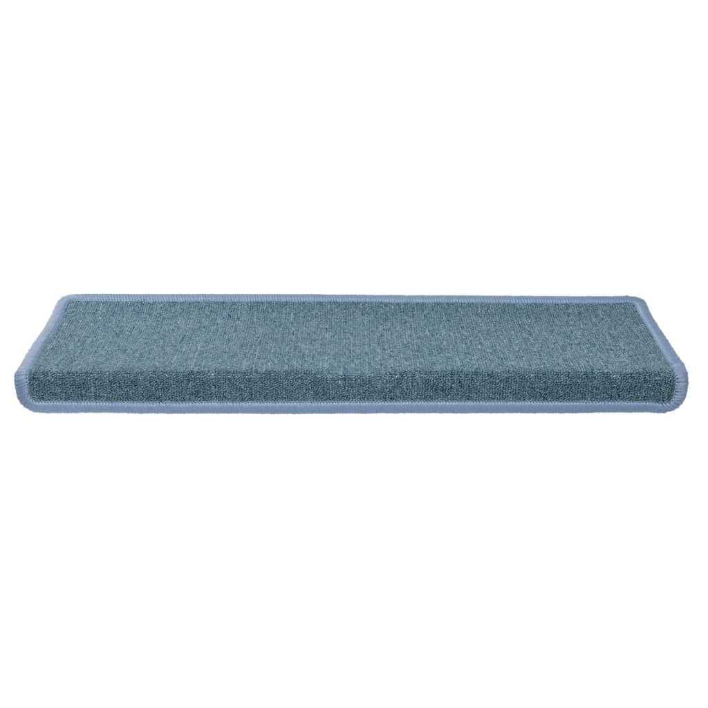 Stufenmatten 15 Stk. 65x21x4 cm Seeblau Rechteckiger Rand