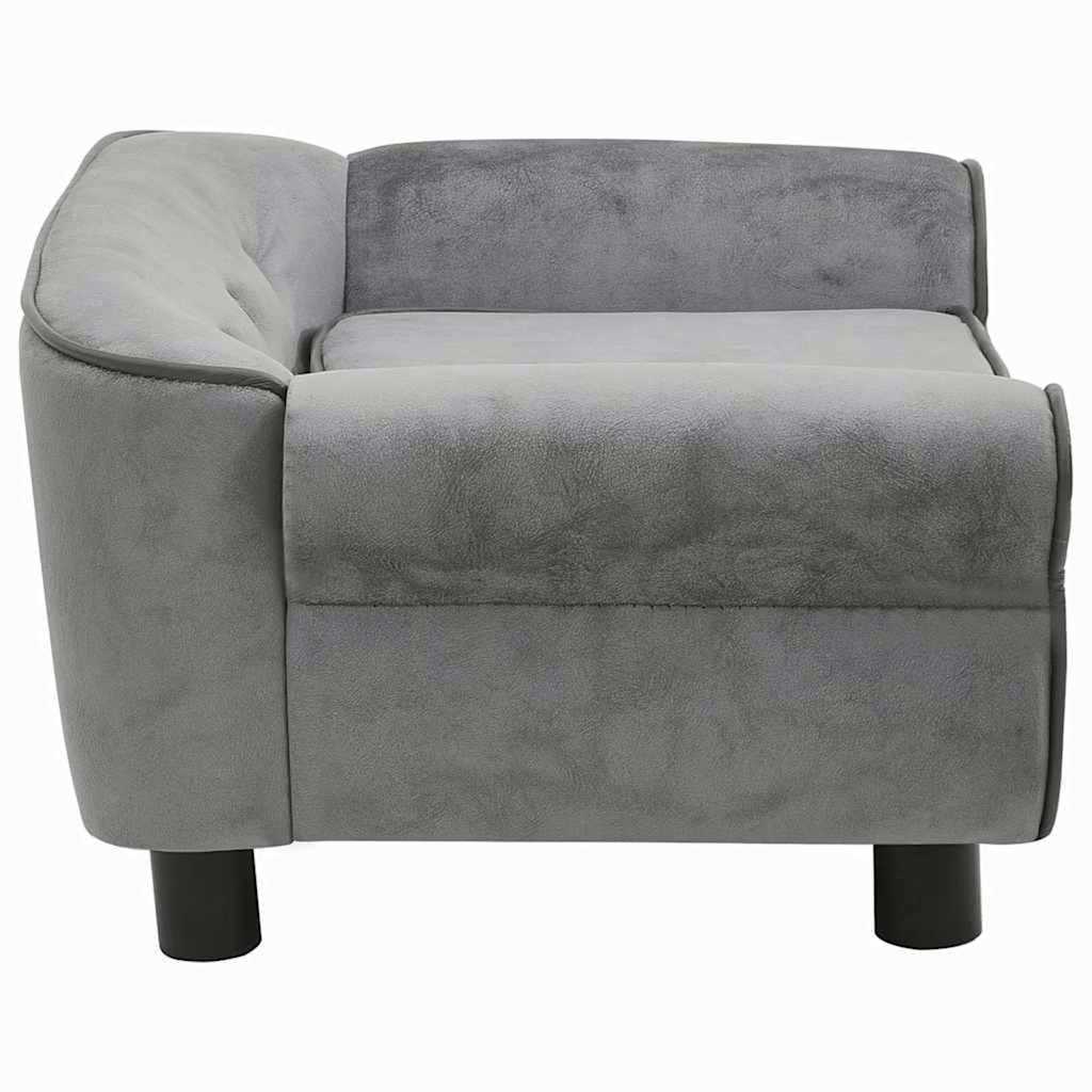 Hundesofa Dunkelgrau 72x45x30 cm Plüsch