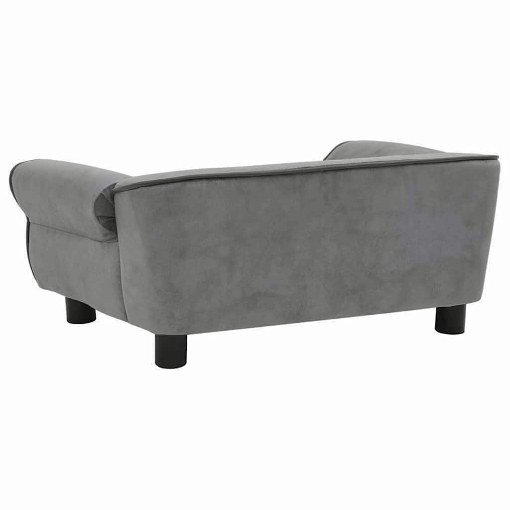 Hundesofa Dunkelgrau 72x45x30 cm Plüsch