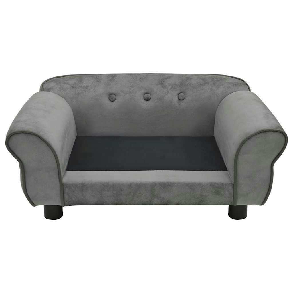Hundesofa Dunkelgrau 72x45x30 cm Plüsch