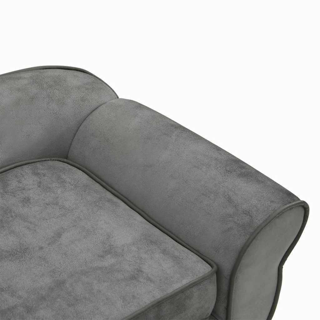 Hundesofa Dunkelgrau 72x45x30 cm Plüsch
