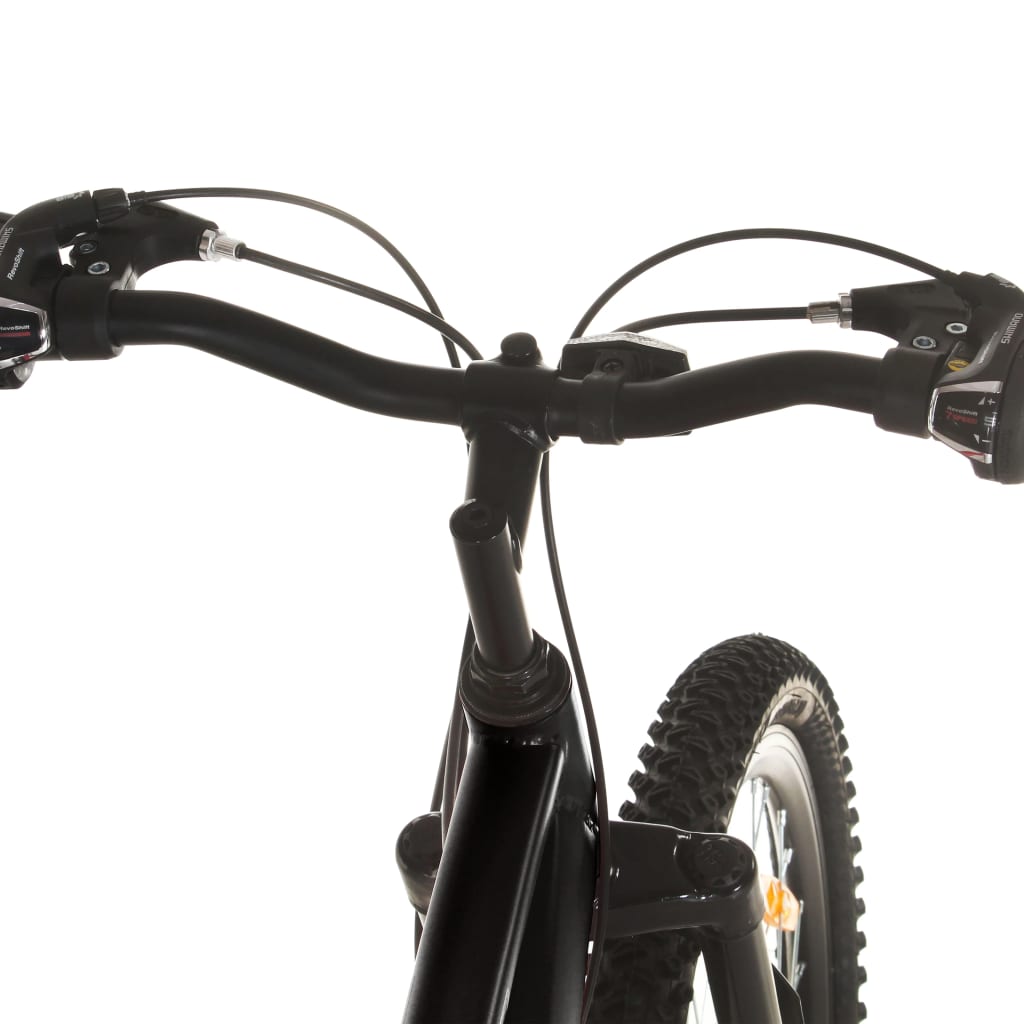 Mountainbike 21 Gang 29 Zoll Rad 53 cm Rahmen Schwarz