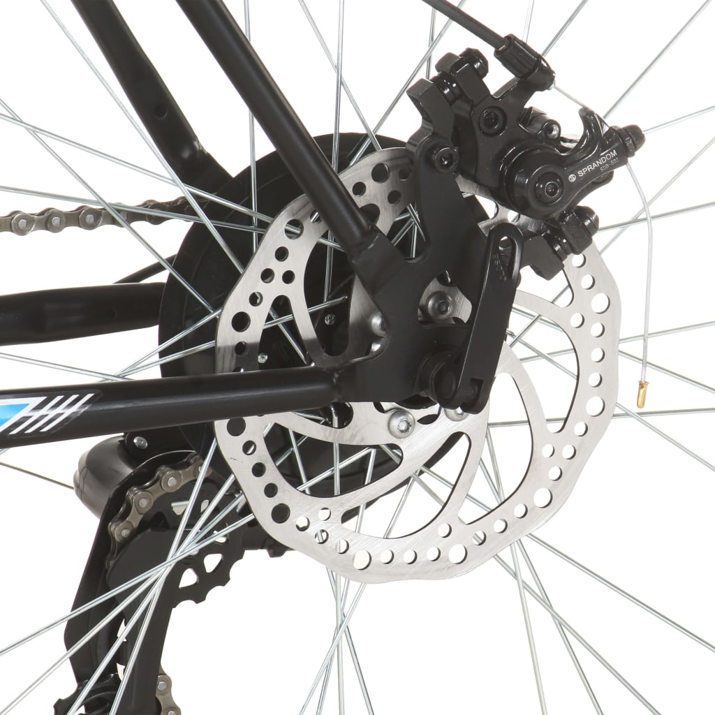 Mountainbike 21 Gang 29 Zoll Rad 53 cm Rahmen Schwarz
