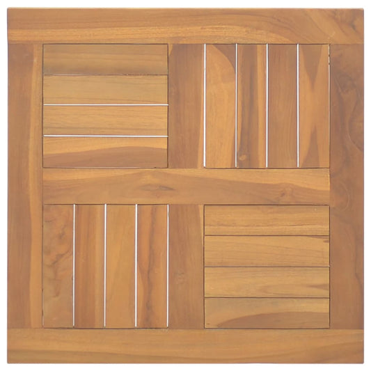 Tischplatte Quadratisch 50x50x2,5 cm Massivholz Teak