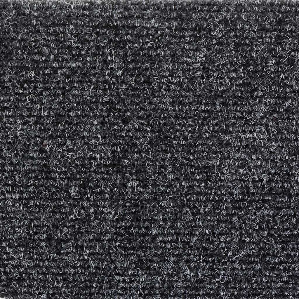 Stufenmatten Selbstklebend 10 Stk. 56x17x3 cm Dunkelgrau Halbrund