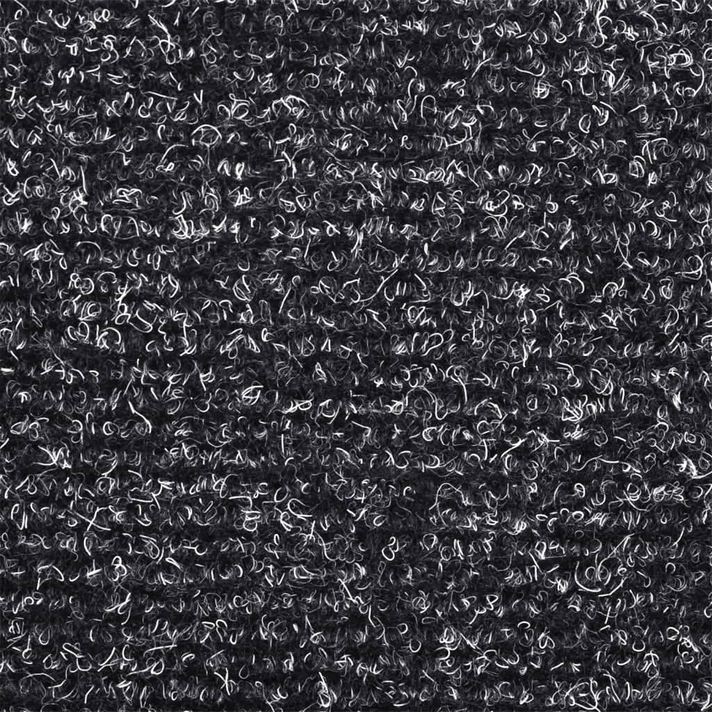 Stufenmatten Selbstklebend 5 Stk. 65x21x4 cm Dunkelgrau Halbrund Groß