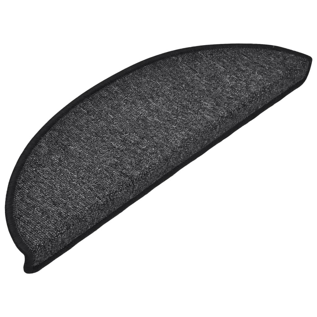 Stufenmatten 10 Stk. 56x17x3 cm Anthrazit Halbrund