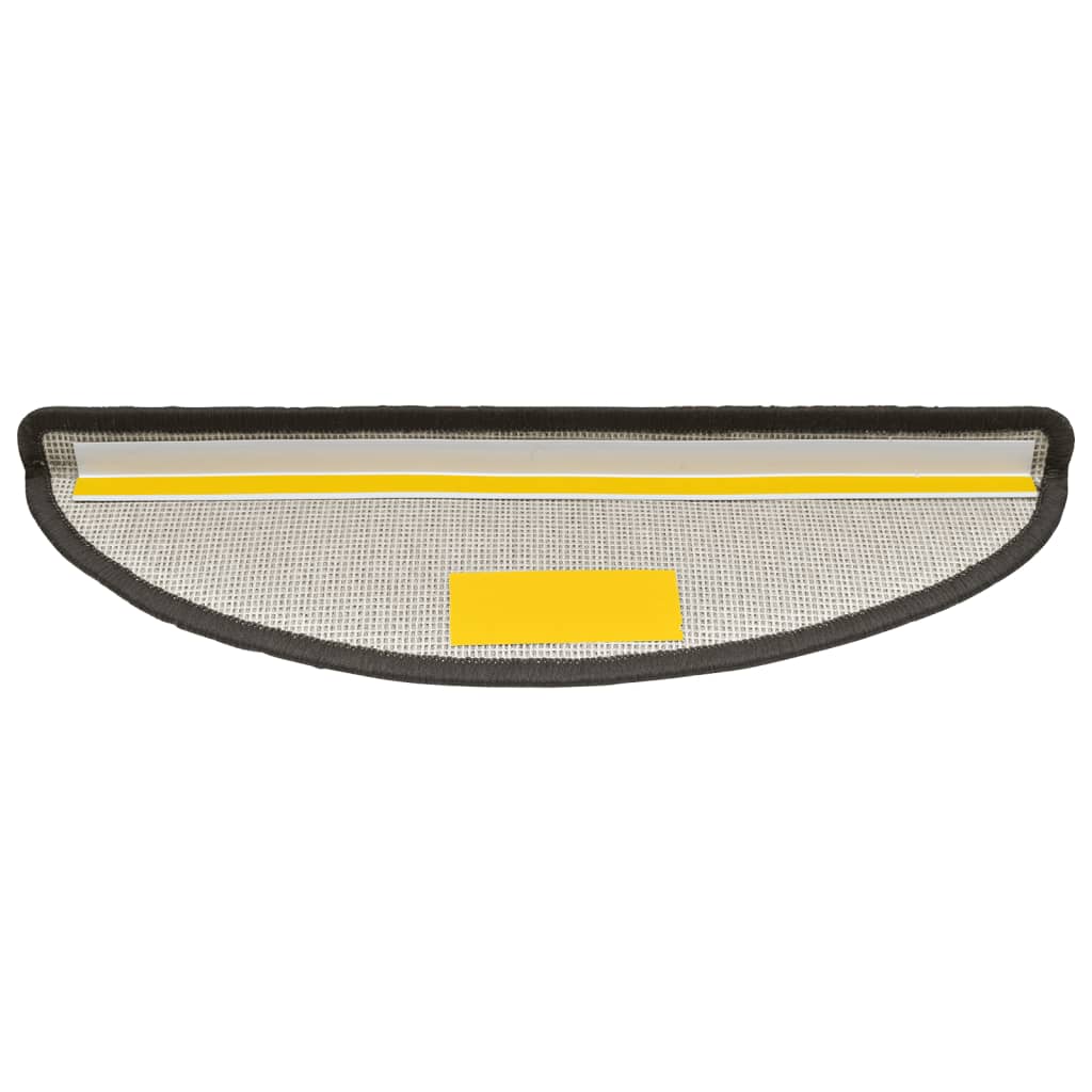Stufenmatten 10 Stk. 56x17x3 cm Dunkelgrau Halbrund