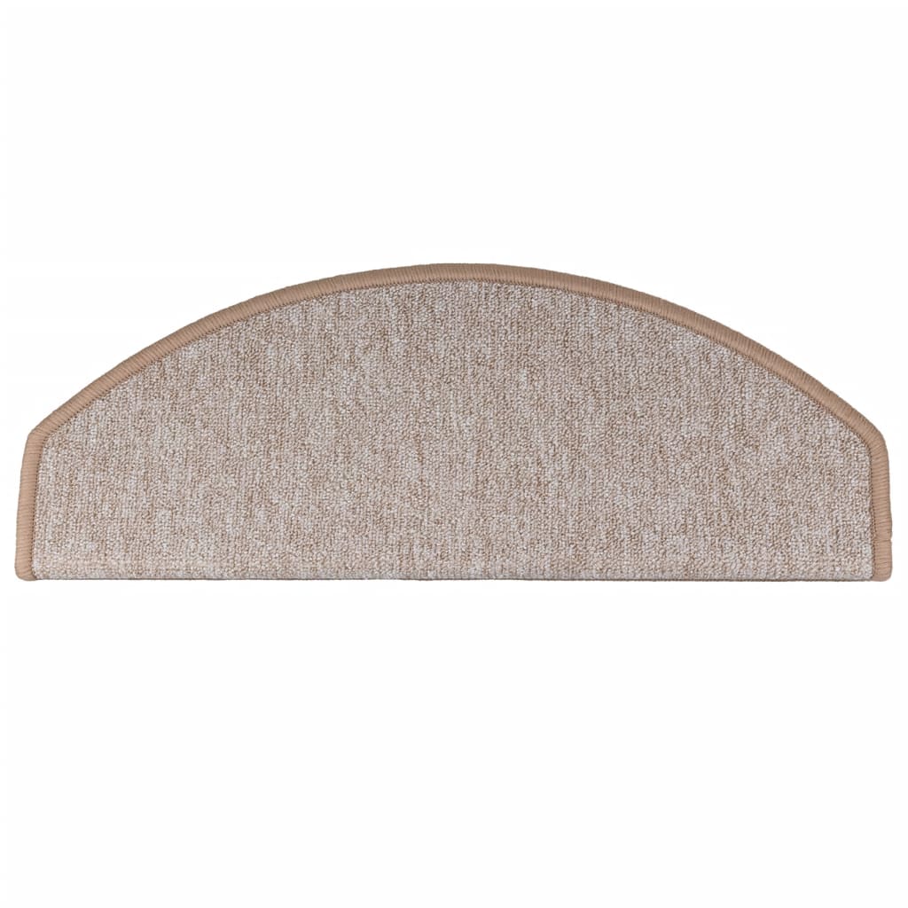 Stufenmatten 10 Stk. 65x24x4 cm Hellbraun Halbrund Groß