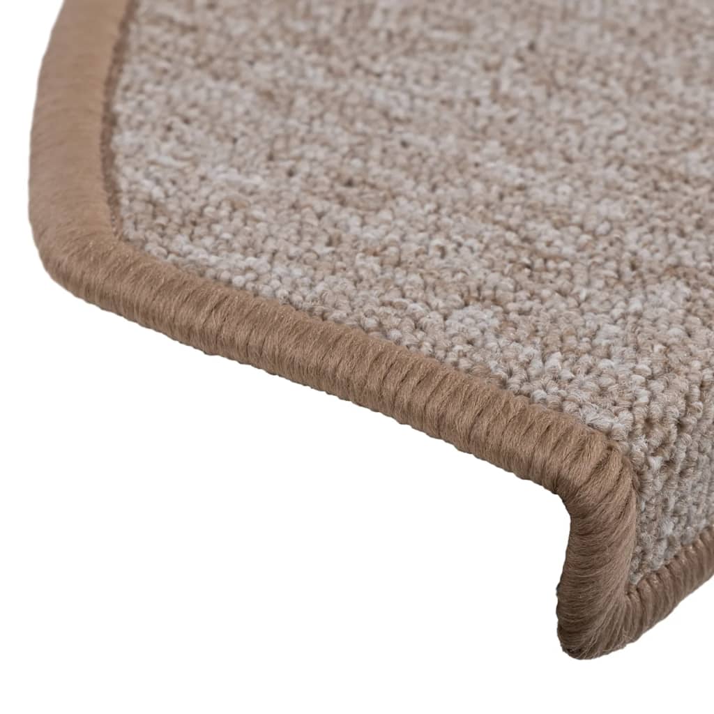 Stufenmatten 10 Stk. 65x24x4 cm Hellbraun Halbrund Groß